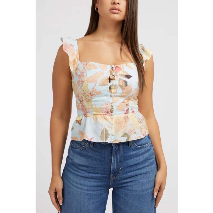 GUESS SL CARINE PEPLUM TOP